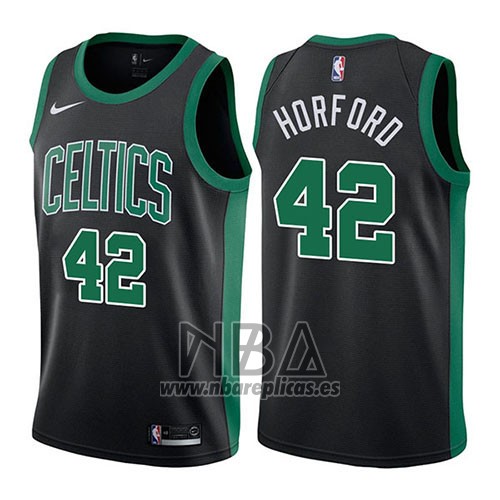 Camiseta Boston Celtics Al Horford NO 42 Mindset 2017-18 Negro